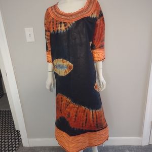 African long dress wax fabric